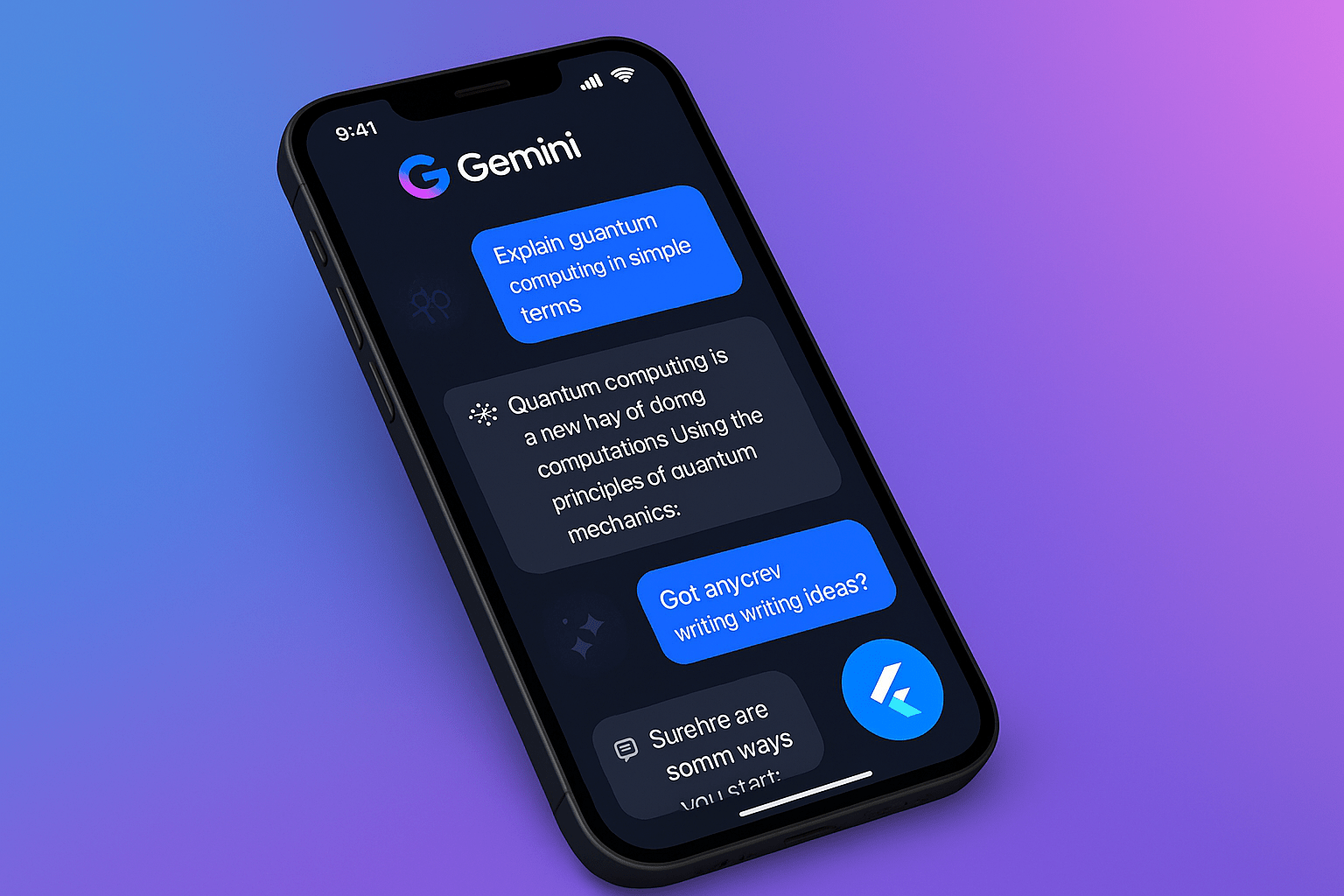Gemini AI Flutter App - SeoUstaad